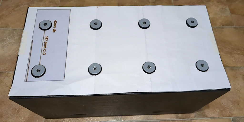 Trunk base with template.